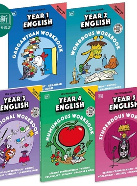 DK沃德史密斯夫人英语练习册1-5阶套装 Mrs Wordsmith English Workbook 小学1-5年级5-10岁KS1 英文原版进口图书 又日新