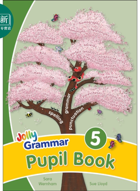 快乐语法5 学生用书 手写体字母 英式英语版 Jolly Grammar 5 Pupil Book In Precursive Letters 英文原版进口 又日新