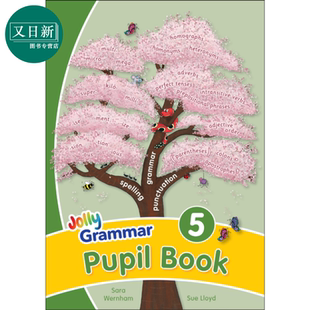 Letters 手写体字母 Jolly 英语版 快乐语法5 Precursive 英文原版 英式 Book Pupil 又日新 进口 Grammar 学生用书