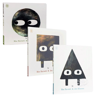 形状三部曲 Square Triangle Circle 正方形 三角形 圆形 英文原版 Mac Barnett Jon Klassen 乔恩克拉森 艺术英语儿童启蒙又日新