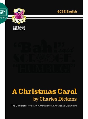 预售 英国CGP A Christmas Carol - The Complete Novel with Annotations and Knowledge Organisers 又日新