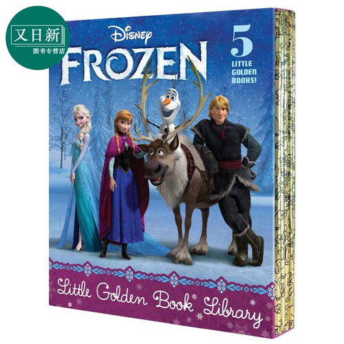 Frozen Little Golden Book Library 小金书故事集：冰雪奇缘 英文原版 儿童绘本 迪士尼系列 2-5岁 又日新