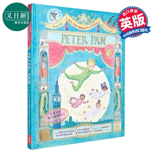 立体发声书 Pan adventure pop Worlds Stage 又日新 儿童绘本故事书 精装 the Peter sound out 英文原版 All 彼得潘
