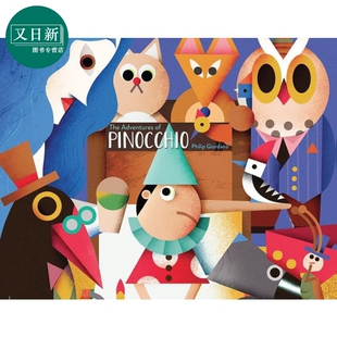 立体书 又日新 Book英文原版 The 儿童童话纸板绘本故事 Giordano Pop Pinocchio 木偶奇遇记Philip Adventures