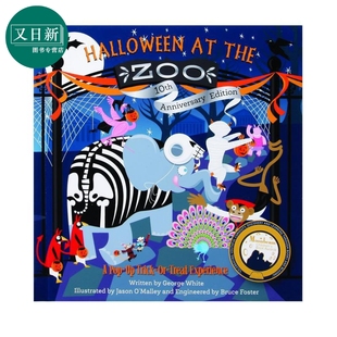 立体书 动物园里的糖果节 Halloween At The Zoo A Pop-Up 英文原版 儿童活动与玩具书 立体绘本 精装 进口童书 又日新