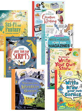 Usborne Write your own story word book 创意写作 英语写作小技巧 词汇工具书 漫画诗歌杂志脚本创作 儿童趣味插图英文学习指南