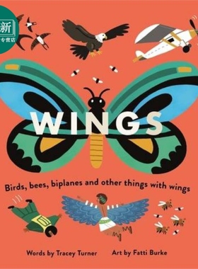 Wings 事实上的翅膀 英文原版儿童绘本 科学与自然 7到12岁 Tracey Turner 又日新