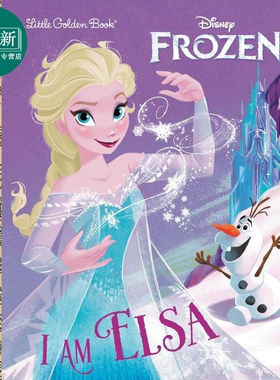 小金书 冰雪奇缘 我是爱莎 I Am Elsa Little Golden Book (Disney Frozen) 英文原版 儿童绘本故事图画书 精装 又日新