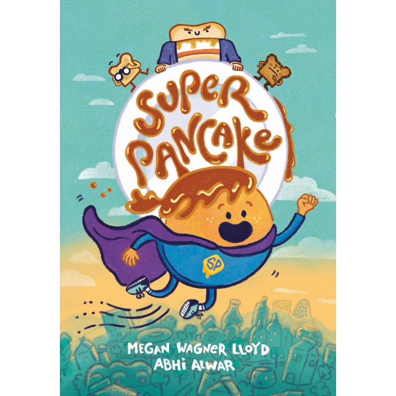 桥梁漫画 超级煎饼 Super Pancake 英文原版 小初文学 儿童漫画故事图画书 进口图书 幽默笑话故事书图画图像小说 又日新