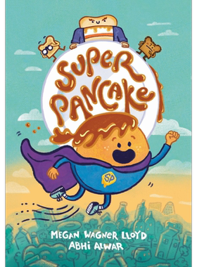 桥梁漫画 超级煎饼 Super Pancake 英文原版 小初文学 儿童漫画故事图画书 进口图书 幽默笑话故事书图画图像小说 又日新