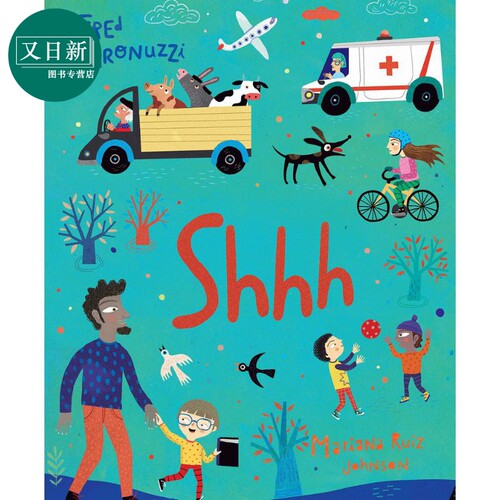 无字书 一个家庭的一天 Fred Paronuzzi Shhh英文原版 儿童绘本 亲子童书 故事图画书 精装绘本故事 进口儿童读物 又日新