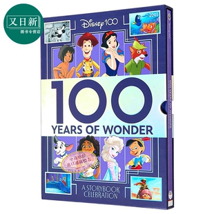 兒童故事繪本 8歲 精裝 slipcase 迪士尼百年奇跡 Wonder 圖畫故事書 英文原版 Disney Years 100 又日新 盒裝 進口