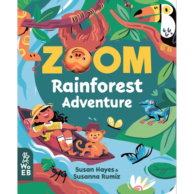 纸板书 Zoom Rainforest Adventure 热带雨林大探秘 英文原版 进口图书 儿童自然科普绘本 知识百科图书 又日新