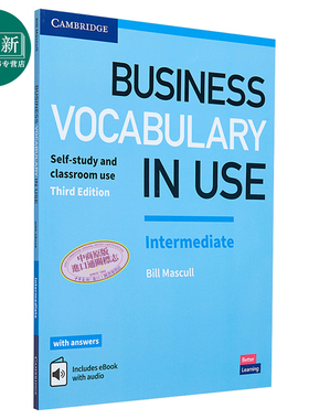 预售 英文原版 剑桥商业英语词汇 中级 第三版 Business Vocabulary in Use Intermediate 带答案带电子书 自学工具书