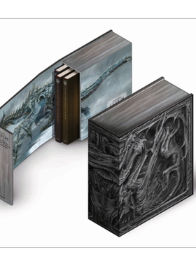上古卷轴5 天际卷1-3 精装收藏套装 英文原版 The Skyrim Library Volumes I II  III Box Set 游戏设定集 又日新