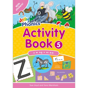 Jolly Phonics Activity Book 5 快乐自然拼读活动手册5 手写体英式英语  又日新