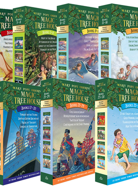 The Magic Tree House 神奇树屋第一季 第二季梅林的任务 英文原版 桥梁书章节书 分阶英语阅读 美国中小学生课外读物 兰登 又日新