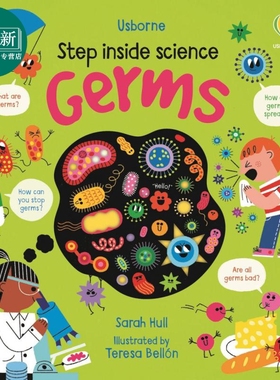 Step inside Science Germs 走进科学病菌 英文原版儿童绘本 科普图书 6到9岁 又日新