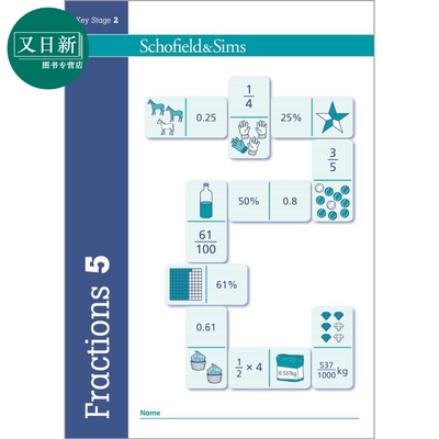 Fractions Decimals & Percentages 5 英国Schofield小学教辅 分数小数和百分比 5年级 英文原版幼小数学学习教辅 又日新