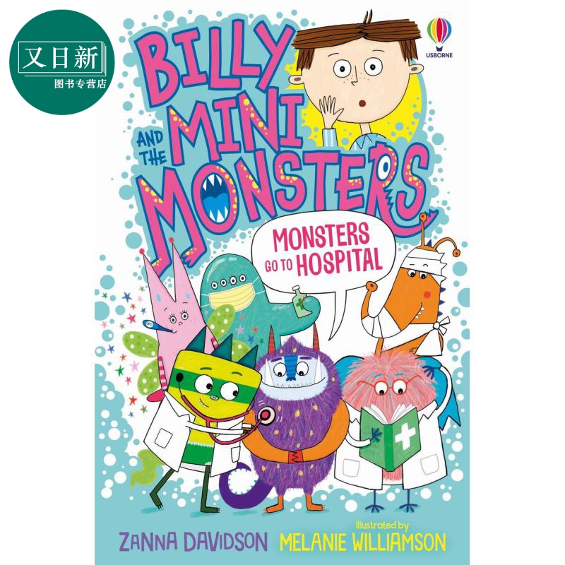 比利和迷你怪兽13:小怪兽去医院Billy and the Mini Monsters13:Monsters go to Hospital英文原版幽默绘本故事书又日新