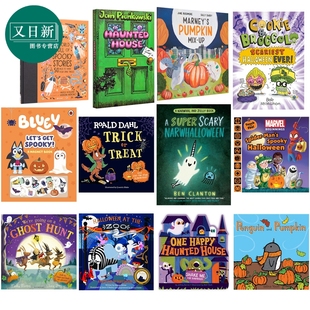 HALLOWEEN万圣节主题书单合集 Trick or Treat 英文原版 纸板书亲子绘本图画书桥梁漫画书立体书 南瓜节 糖果节 又日新