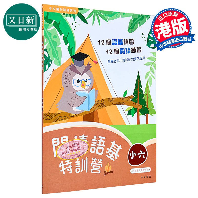 阅读语基特训营 小六 中文跃升训练系列 中华书局教育港台原版 小学六年级中文语文基础知识练习 阅读理解 含答案 又日新