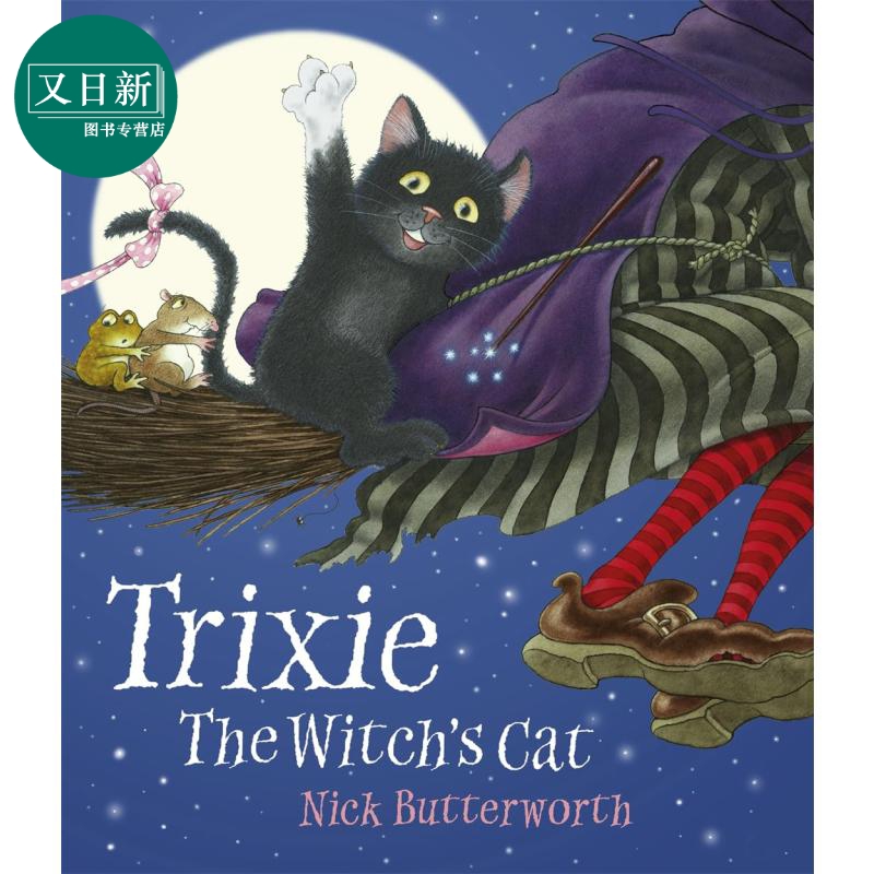 小黑猫特里克西英文原版绘本