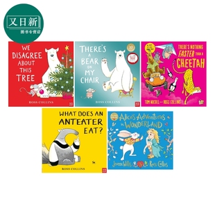 Ross Collins童书绘本故事 英文原版 凯特格林纳威大奖绘本Theres a Bear on My Chair我的椅子上有只熊 进口书 又日新