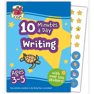 New 10 Minutes a Day Writing for Ages 3-5 (with reward stickers) 3-5岁每天10分钟写作(含奖励贴纸)原版书 又日新