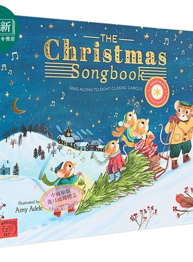 发声书 新年的歌声 Amy Adele The Christmas Songbook 英文原版 儿童活动与玩具书 精装精品绘本 绘本童书3岁+ 又日新