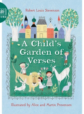 儿童诗歌花园 Robert Louis Stevensons A Childs Garden of Verses 英文原版 儿童诗歌绘本图画书 精装 进口童书 又日新
