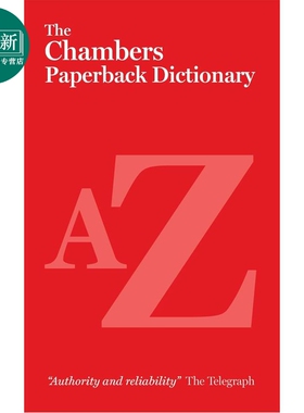预售 英文原版钱伯斯平装版词典 The Chambers Paperback Dictionary 英语单词词汇 拼写用法含义 参考工具书字词典 又日新