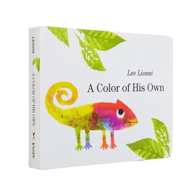 预售 A Color of His Own 自己的颜色 Leo Lionn李欧李奥尼 英文原版 吴敏兰推荐绘本 纸板书 认识自我 3-6岁  绘本