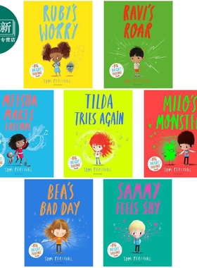 Tom Percival 儿童情绪管理主题绘本7册 Ruby Worry Ravi Meesha Milo Tilda Tries Again 英文原版 进口图书 又日新