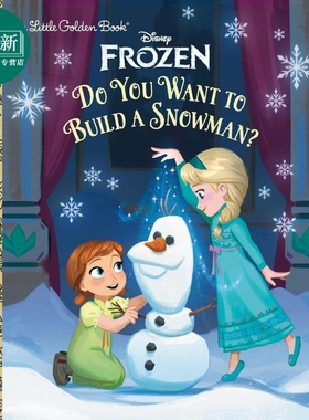 小金书 冰雪奇缘 你想创造一个雪人吗  Do You Want to Build a Snowman Little Golden Book Disney Frozen 原版 又日新