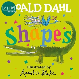 罗尔德达尔启蒙 形状 Roald Dahl Shapes 英文原版 儿童早教认知识物纸板书 亲子绘本图画书低幼读物 2-5岁 又日新