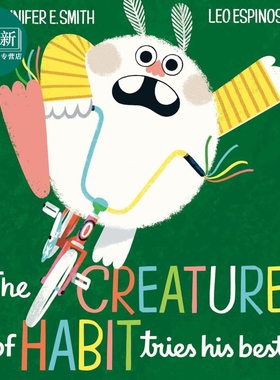 不言败的大个子 Leo Espinosa The Creature Of Habit Tries His Best 英文原版 儿童绘本 图画故事书 精装 进口 又日新