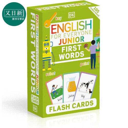 English for Everyone Junior First English Words Flash Cards 人人学英语青少版 初级英语单词闪卡 英文原版 又日新
