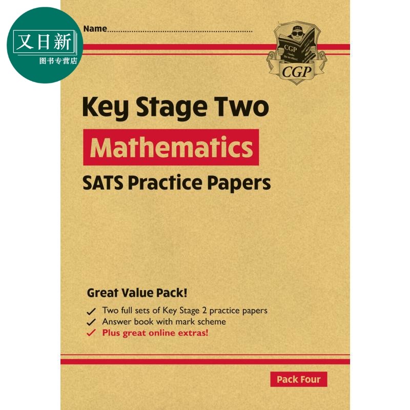 新KS2 Maths SATS实践论文套装4 New KS2 Maths SATS Practice Papers Pack 4 with free Online Extras 英文原版 又日新
