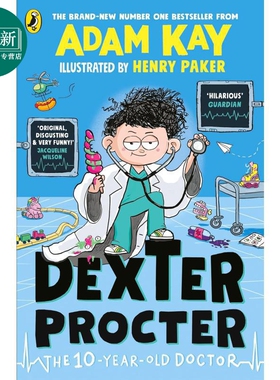 十岁的医生德克斯特 平装 Dexter Procter the 10 Year Old Doctor 英文原版进口童书 小初文学 儿童小说英语阅读 又日新