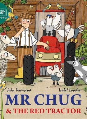 Mr Chug & the Red Tracker lift the flap 翻翻书 朱先生与红卡车英文原版进口图书 儿童绘本纸板书 农场故事 又日新