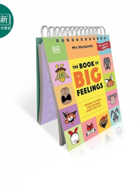 Mrs Wordsmith The Book of Big Feelings 4-7岁 DK沃德史密斯夫人 英语拼词卡1阶 插图单词图画书 英文原版进口 又日新