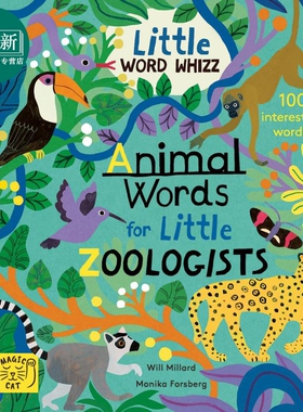 动物学家的动物词汇 Monika Forsberg Animal Words for Little Zoologists英文原版 儿童科普绘本 自然科学知识 又日新