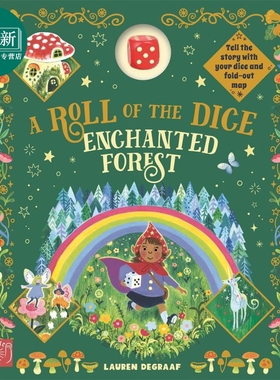 魔法森林奇遇记Lauren De Graaf A Roll of the Dice Game Book Enchanted Forest 英文原版儿童冒险故事绘本精装 又日新