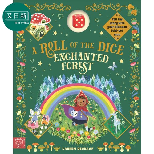 魔法森林奇遇记Lauren De Graaf A Roll of the Dice Game Book Enchanted Forest 英文原版儿童冒险故事绘本精装 又日新