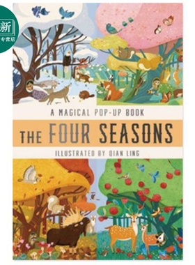 立体书 四季 Qian Ling The Four Seasons 英文原版 儿童科普绘本 立体百科图画书 精装精品绘本 进口儿童读物 又日新