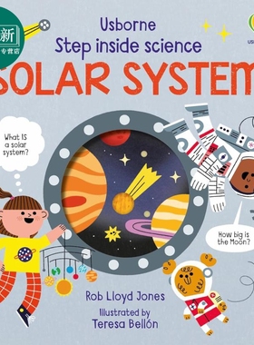 走进科学 太阳系 Step Inside Science The Solar System英文原版 儿童科普纸板绘本 自然科学纸板书图画书 5-7岁 又日新