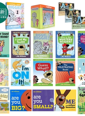 Mo Willems莫.威廉斯童书 Elephant & Piggie小猪小象 Knuffle bunny Pigeon 英文原版 动物故事绘本 3-6-12岁 又日新