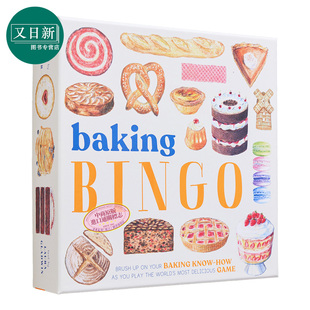 英文原版 又日新 Bingo 低幼儿童亲子互动 盒装 美味食物 Baking 烘焙点子 进口图书 Zoe 饼干西饼烹饪宾果游戏 Barker