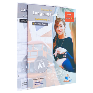 Succeed in LanguageCert CEFR A1 朗思真题解析自学 朗思考试推荐用书 6套完整真题讲解 IESOL iESOL 朗思考试用书带音频答?